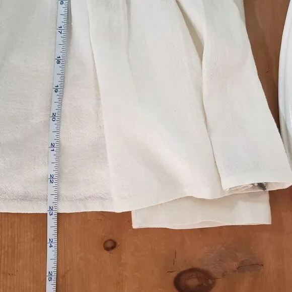 Del Lago Medium NWT Beige Long Sleeve Boho Beaded Embroidered Cropped Jacket - Picture 7 of 15